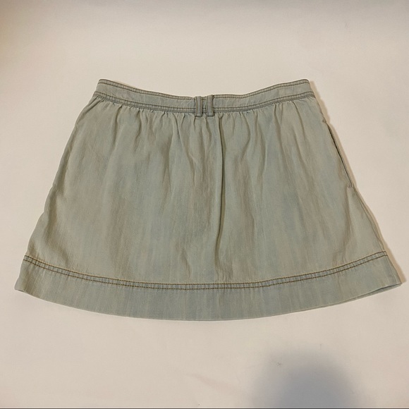 Fossil Button Down Denim Mini Skirt - Picture 2 of 7